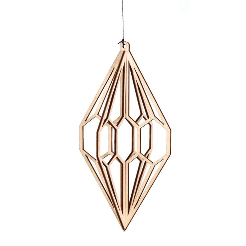 Valona Wooden Ornament Diamond