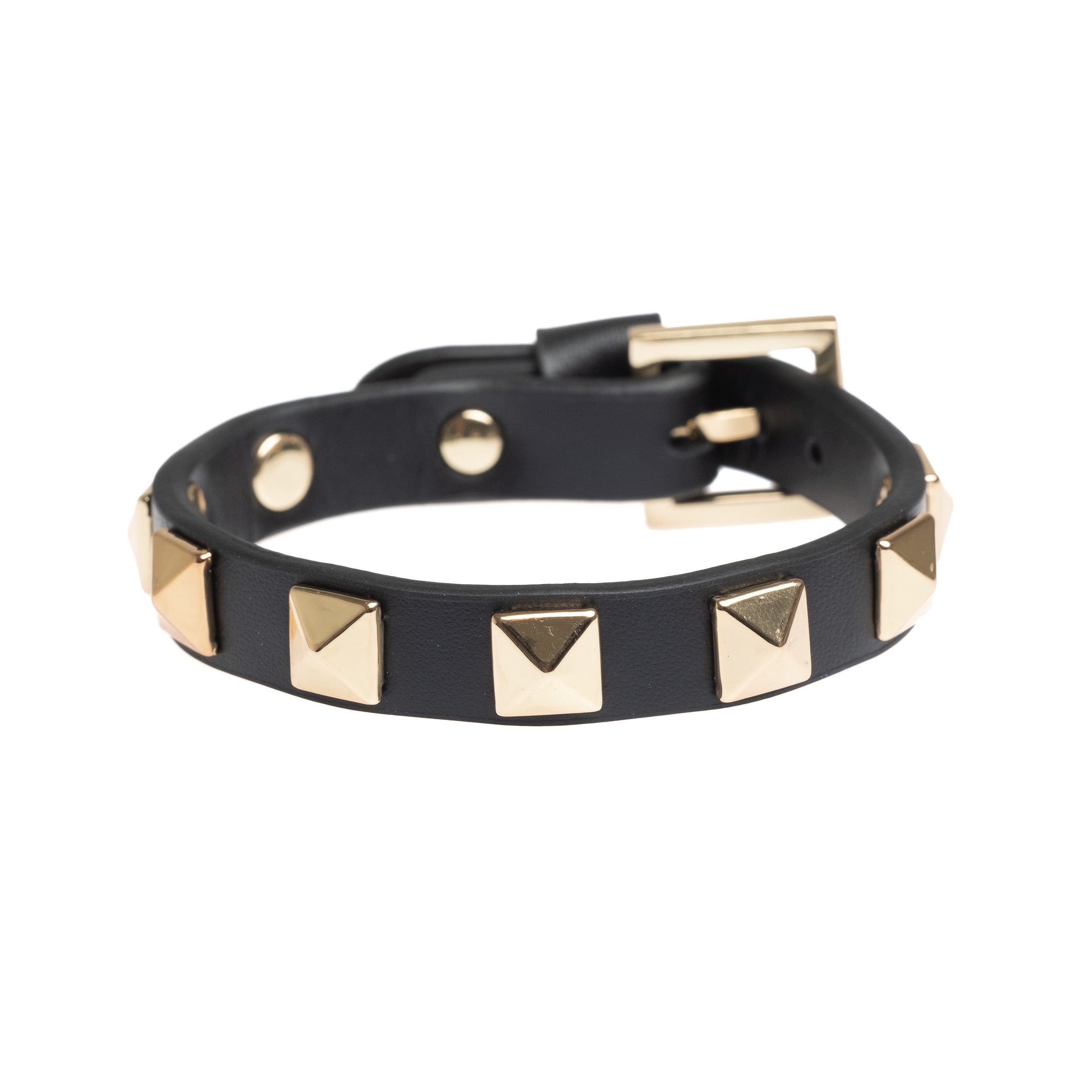 DARK Department Leather Stud Bracelet - Big