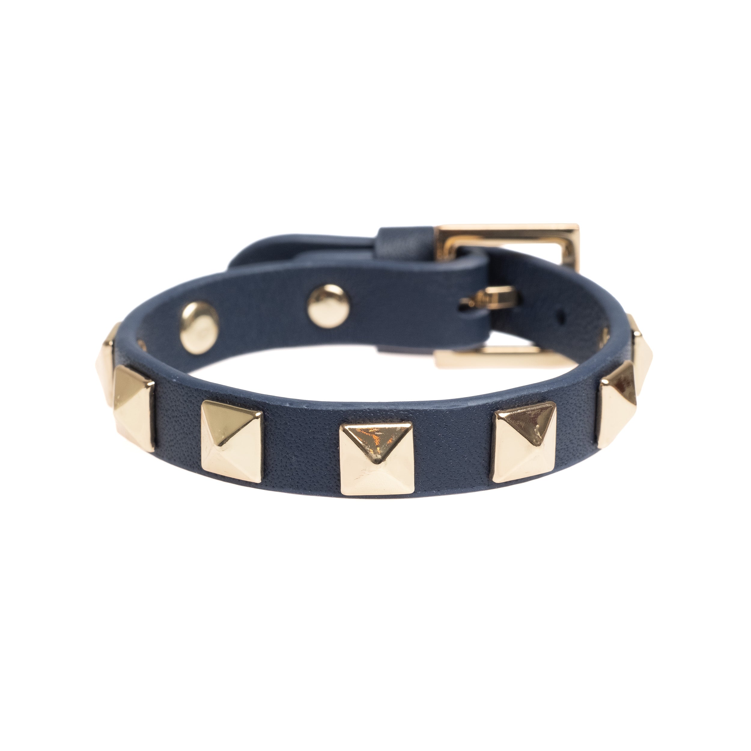 DARK Department Leather Stud Bracelet - Big