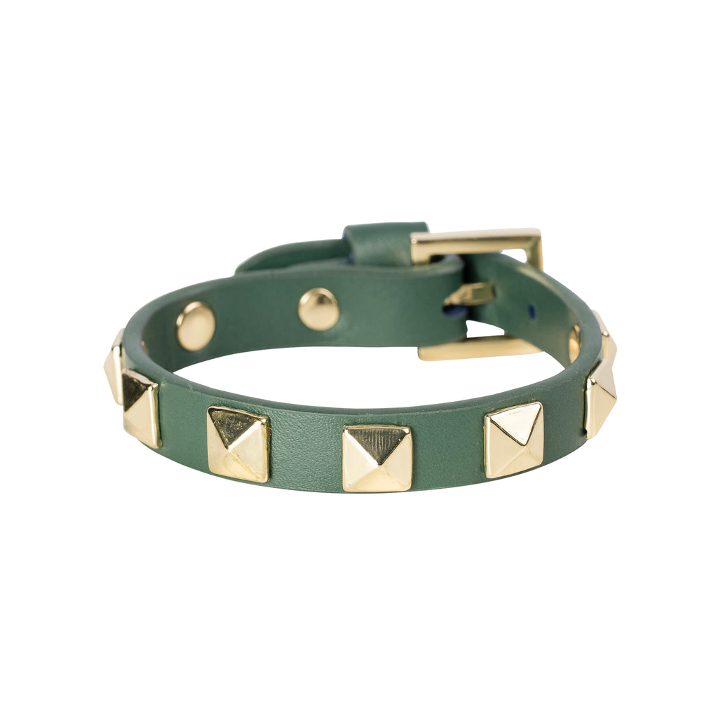 DARK Department Leather Stud Bracelet - Big