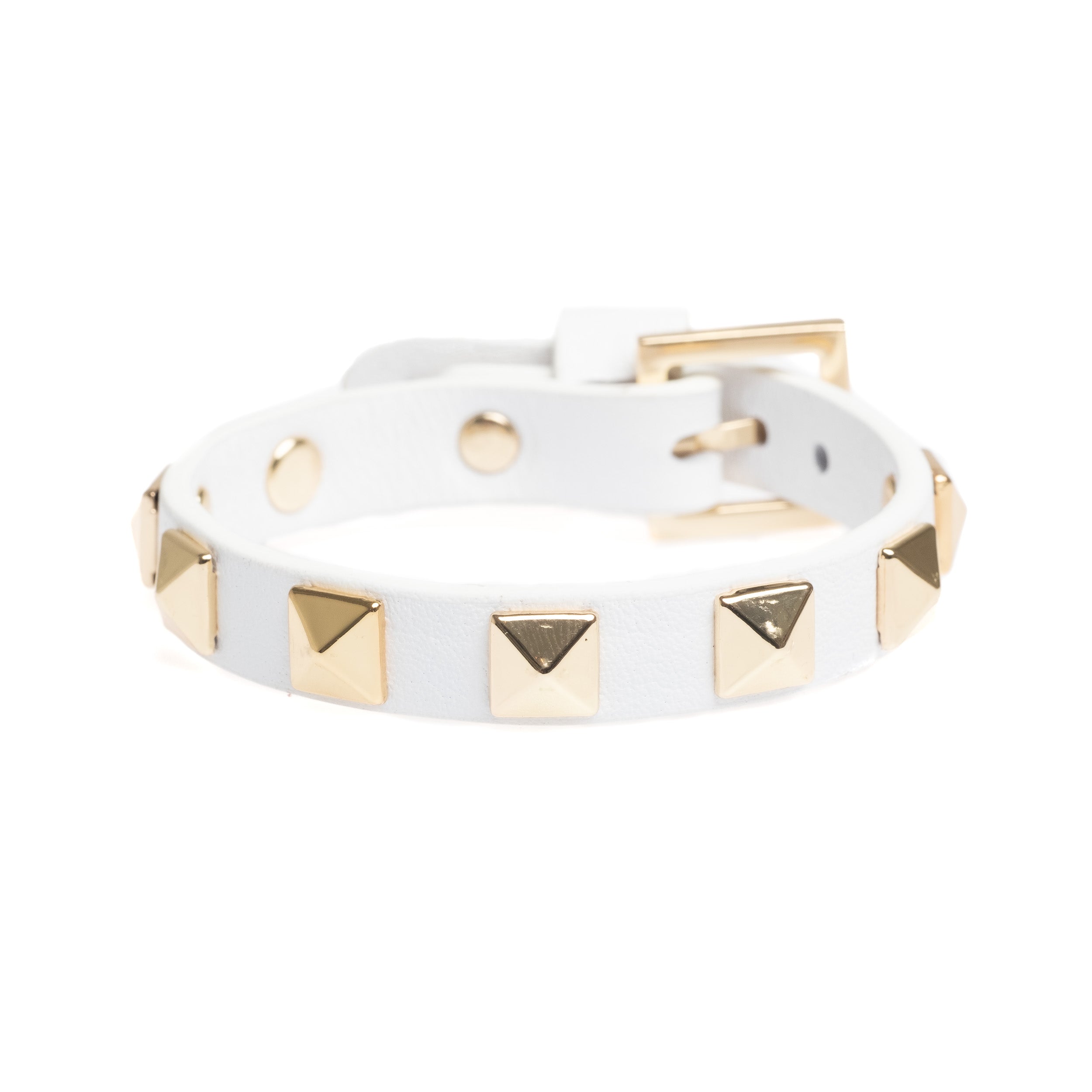 DARK Department Leather Stud Bracelet - Big