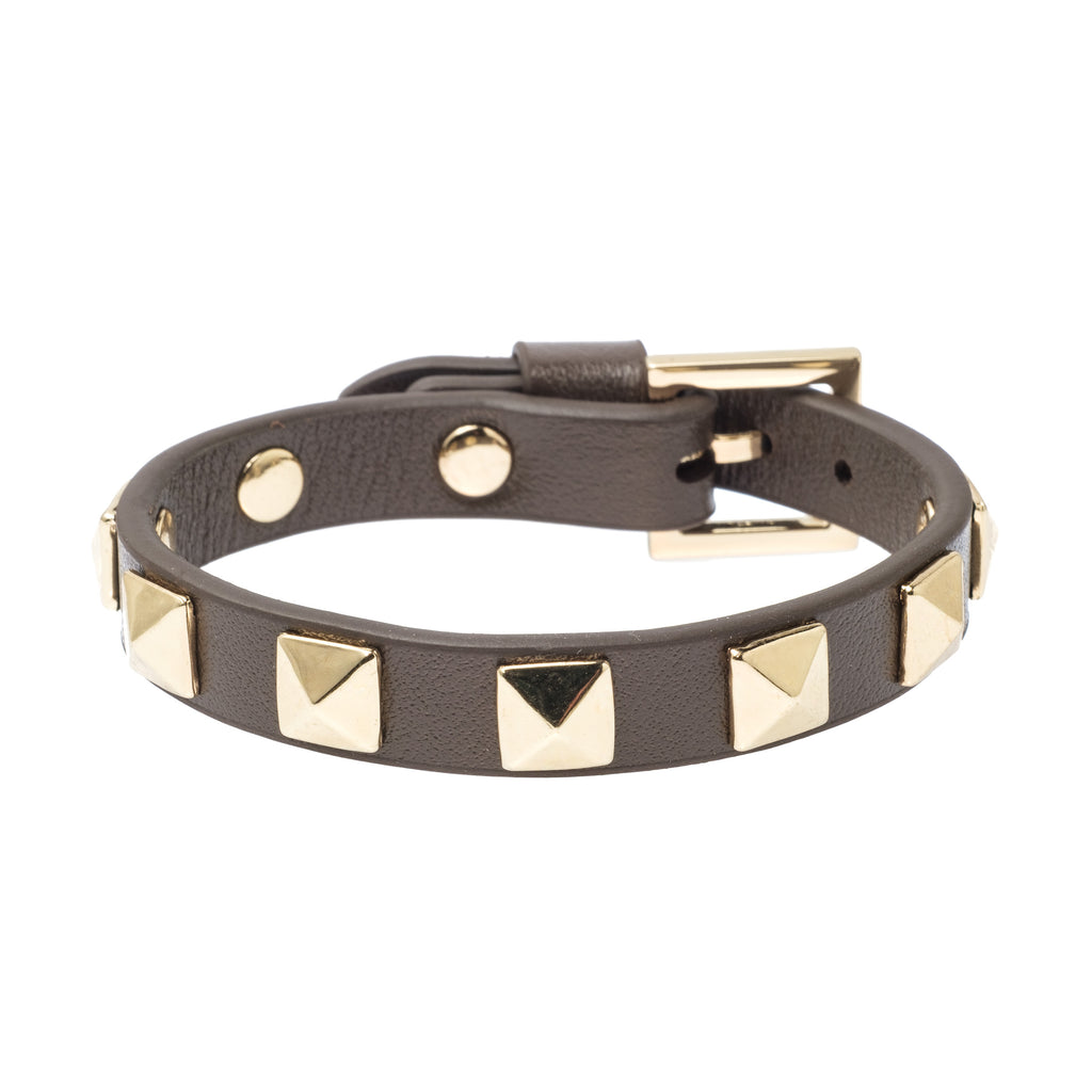 DARK Department Leather Stud Bracelet - Big