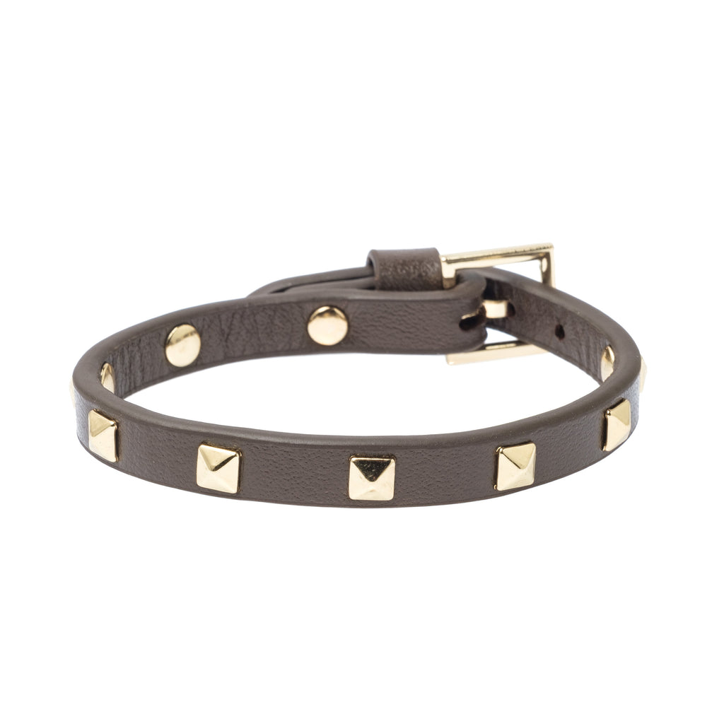 DARK Department Leather Stud Bracelet - Small