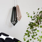 Valona Wooden Ornament Birch Crystal
