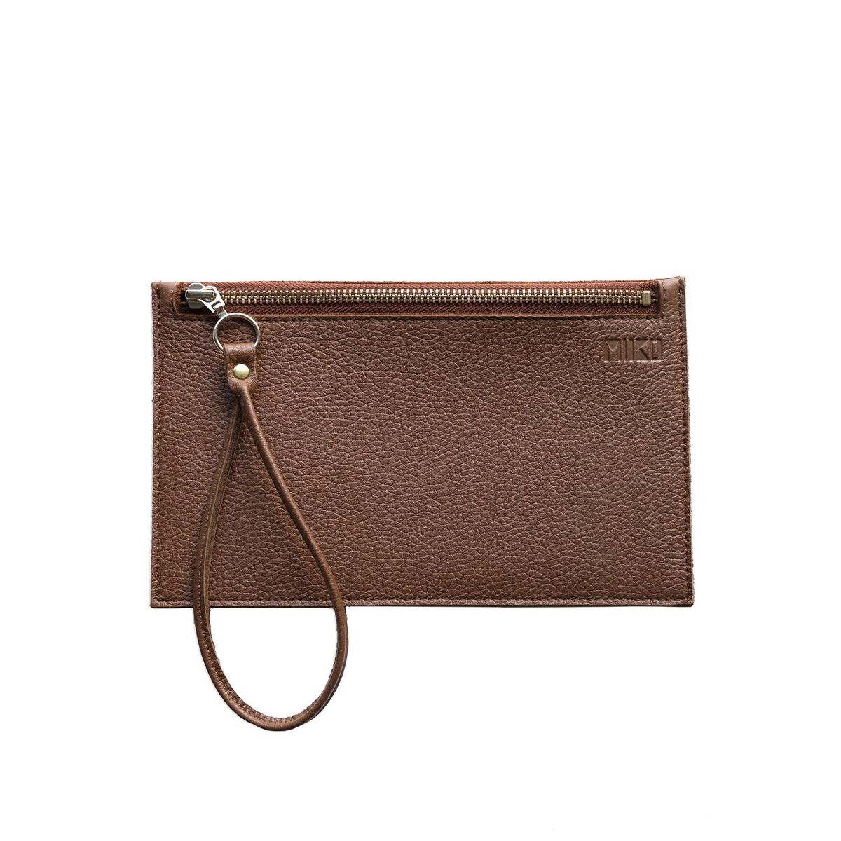 MIIKO Clutch Nahkalaukku Ruskea-kulta