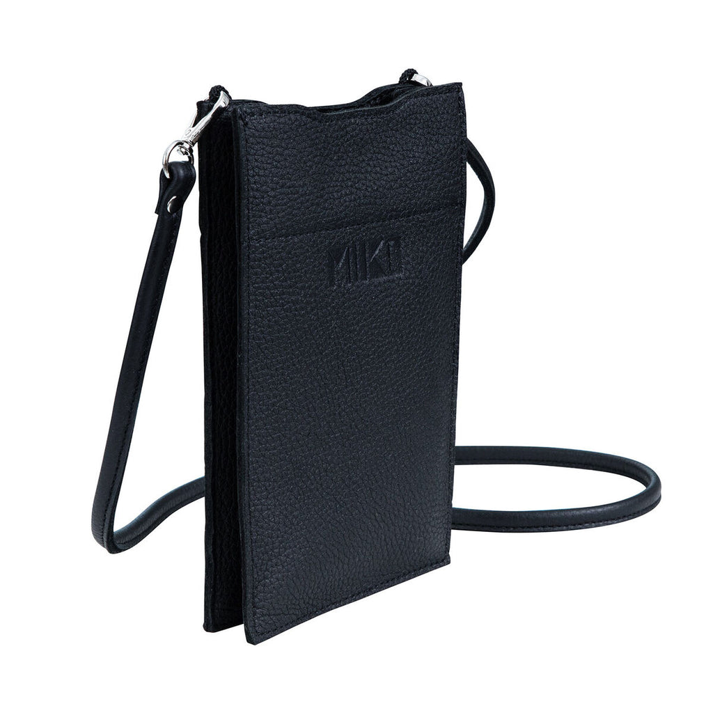 MIIKO Leather Heart Phone Case Black