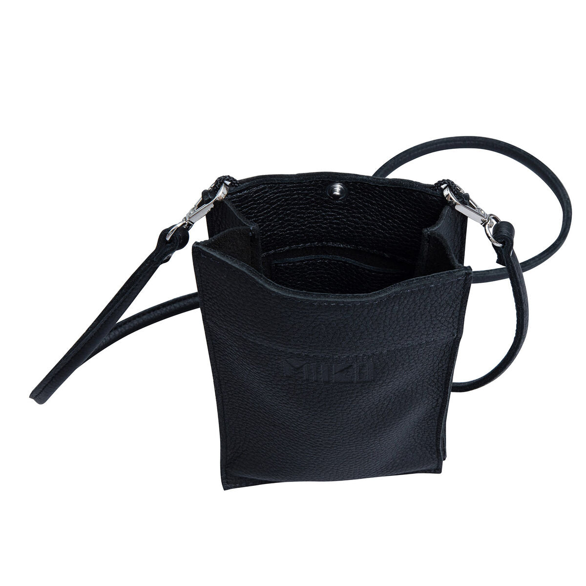 MIIKO Nahkainen Hertta Puhelinlaukku Musta