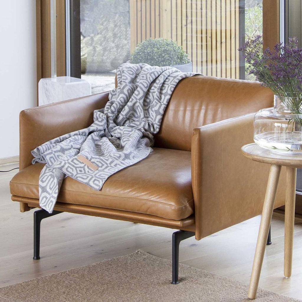 MIIKO Wool Blanket Louhi Grey 