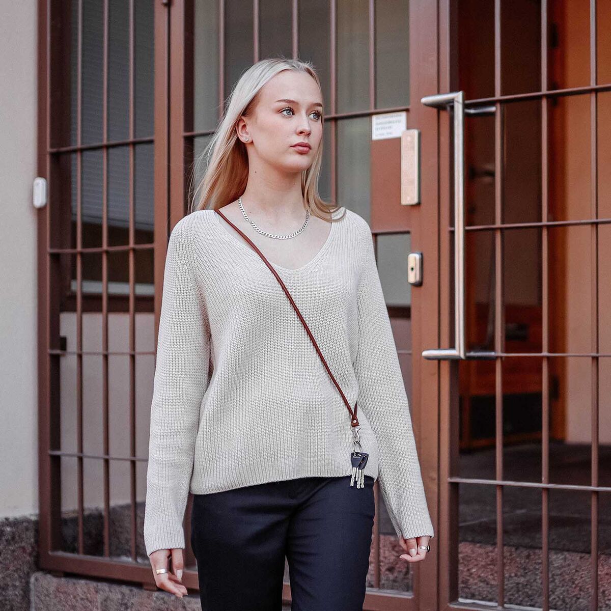 MIIKO Nahkainen Avainnauha Ruskea