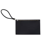 MIIKO Clutch Leather Bag Black-Silver