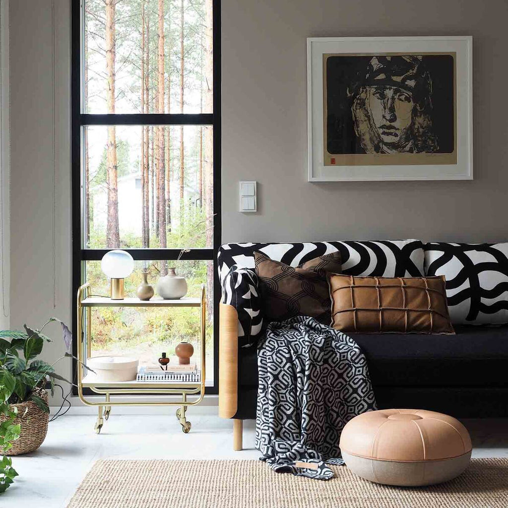 MIIKO Wool Blanket Louhi Black